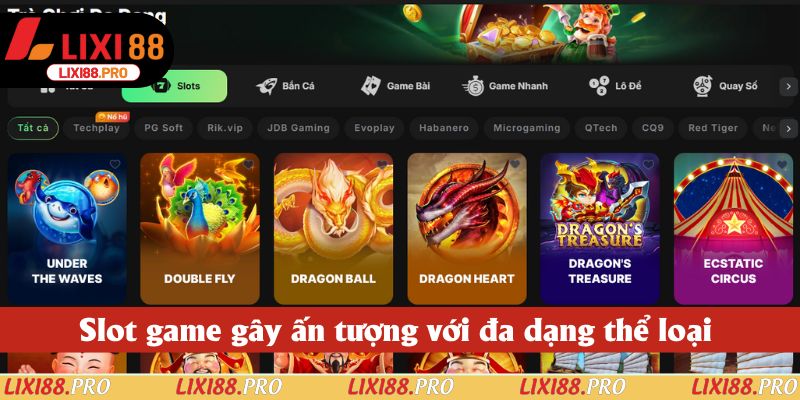 Slot game gây ấn tượng với đa dạng thể loại Á - Âu Slot game gây ấn tượng với đa dạng thể loại Á - Âu