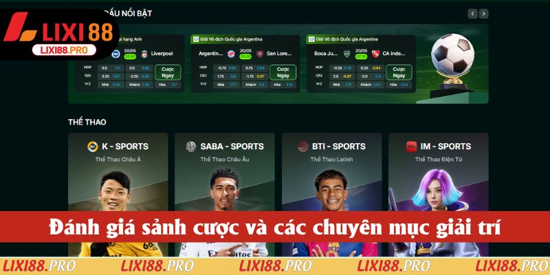 Đánh giá sảnh cược và các chuyên mục giải trí Đánh giá sảnh cược và các chuyên mục giải trí