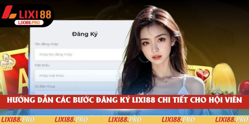 Hướng dẫn các bước đăng ký lixi88 chi tiết cho hội viên